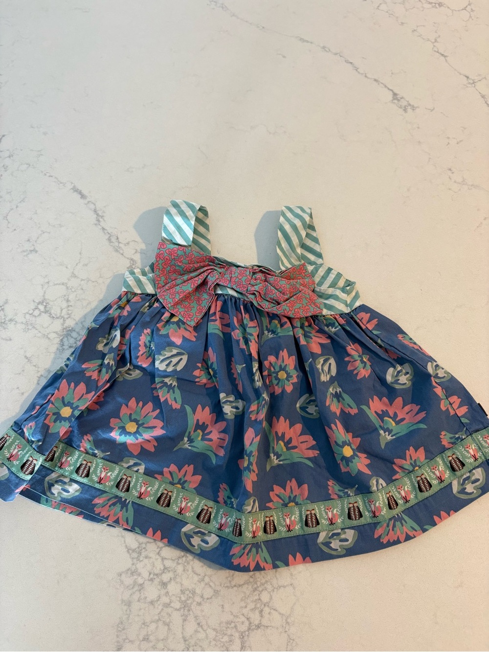 Matilda Jane Blue Floral Bow Tank Top